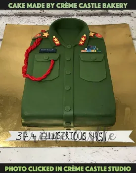 Army Uniform Design Cake