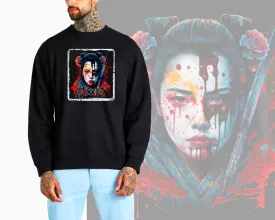 Art Society GEISHA WARRIOR VOL.1 CREW SWEATER BLACK