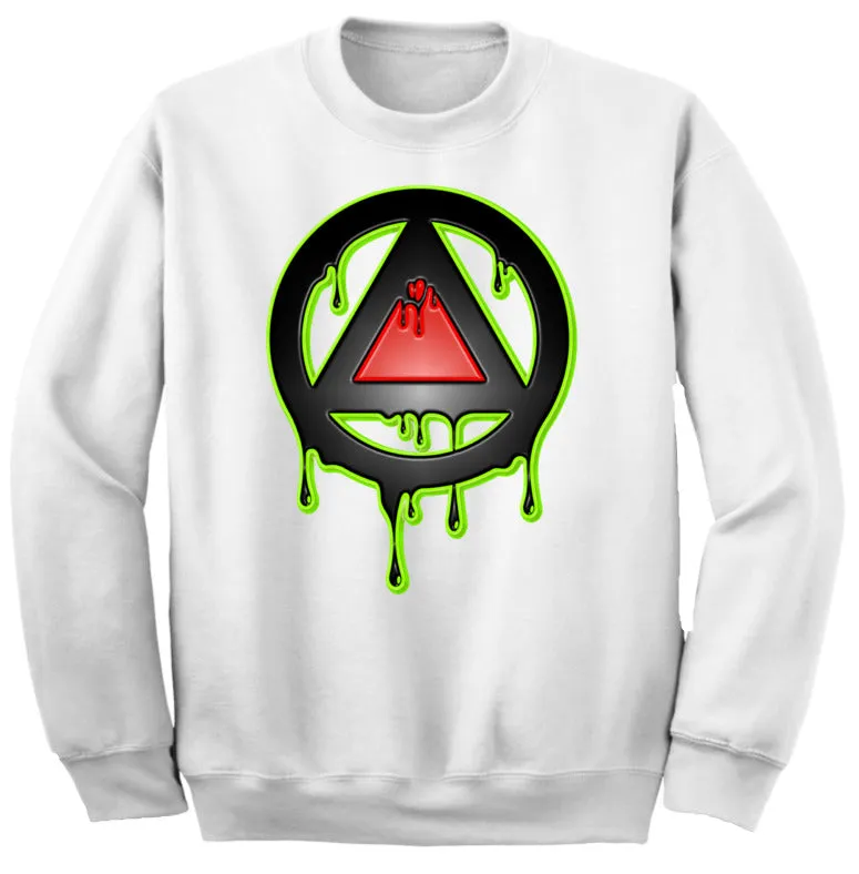 Art Society x Retro Kings 3D DRIP LOGO CREW SWEATER WHITE