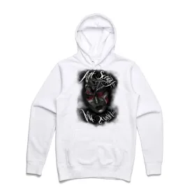 Art Society x Retro Kings x ATTARD MASK HOODIE WHITE