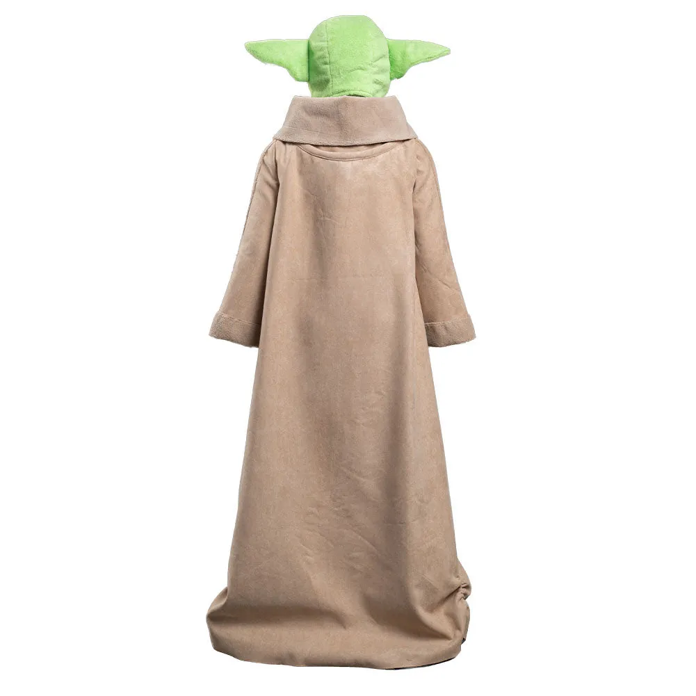 Baby Yoda Robe Hat Outfits Halloween Carnival Suit Cosplay Costume For Kids
