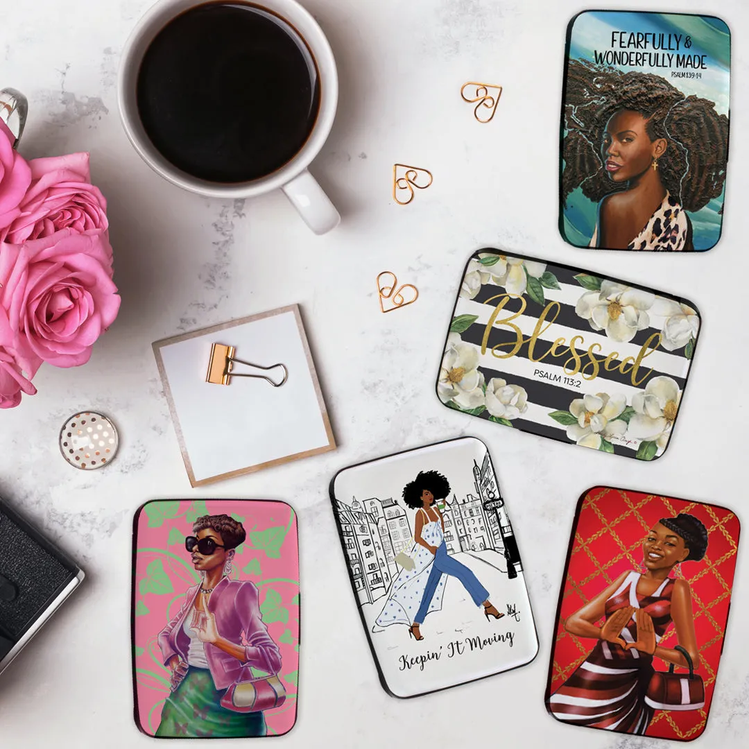 BLESSED MAGNOLIA CARD HOLDER
