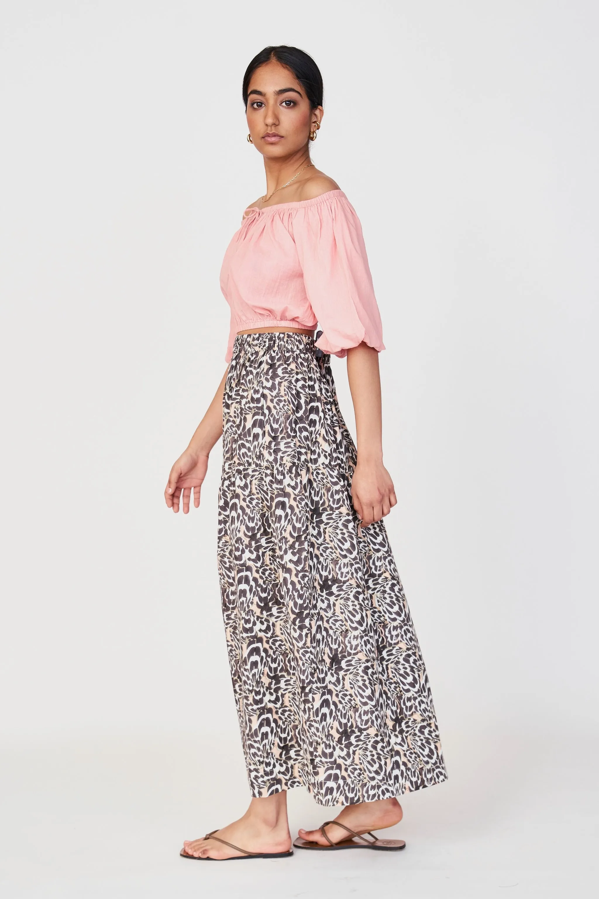 Brighton Skirt in Sandy Shell