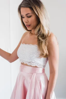 Camellia Lace Bandeau Crop