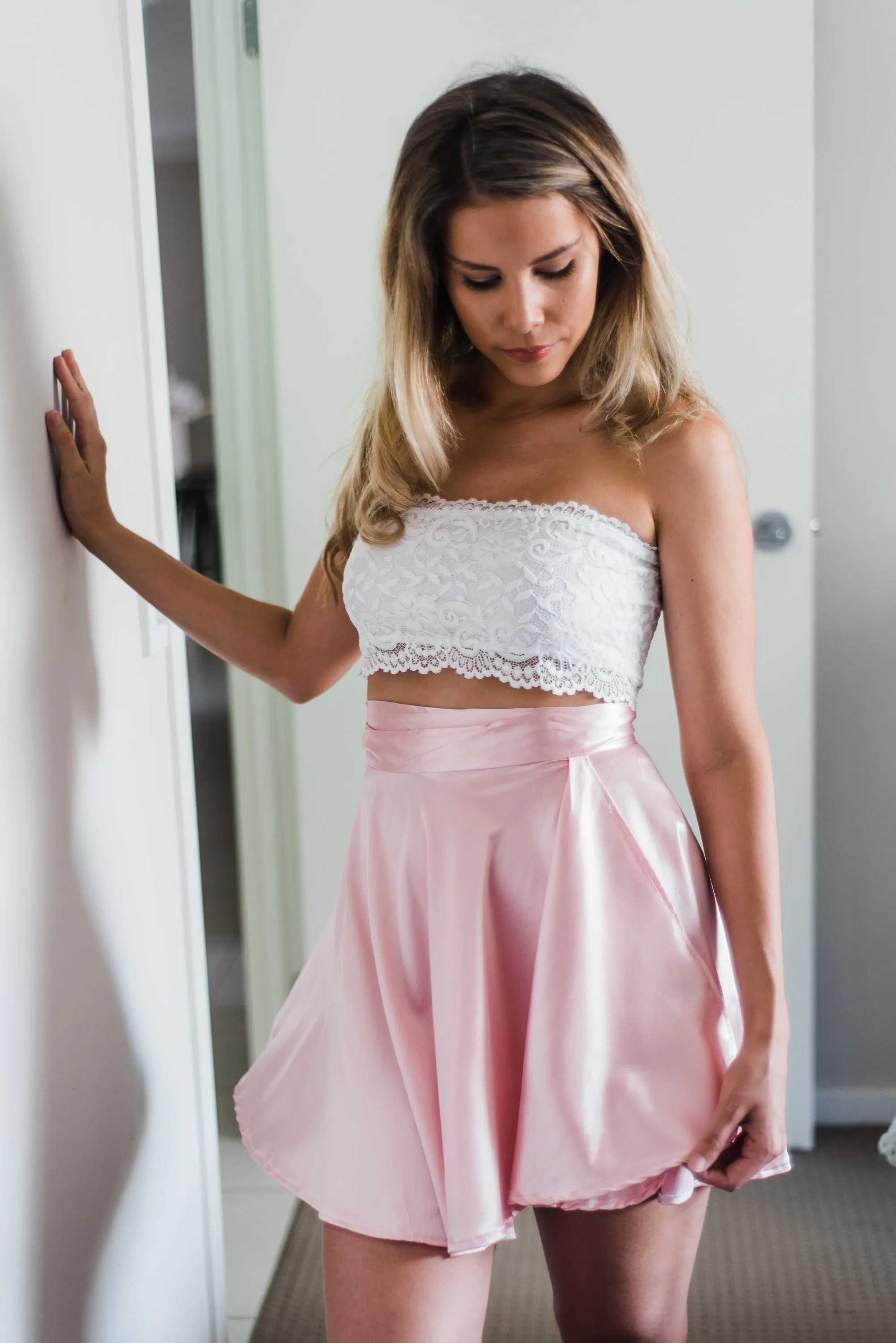Camellia Lace Bandeau Crop
