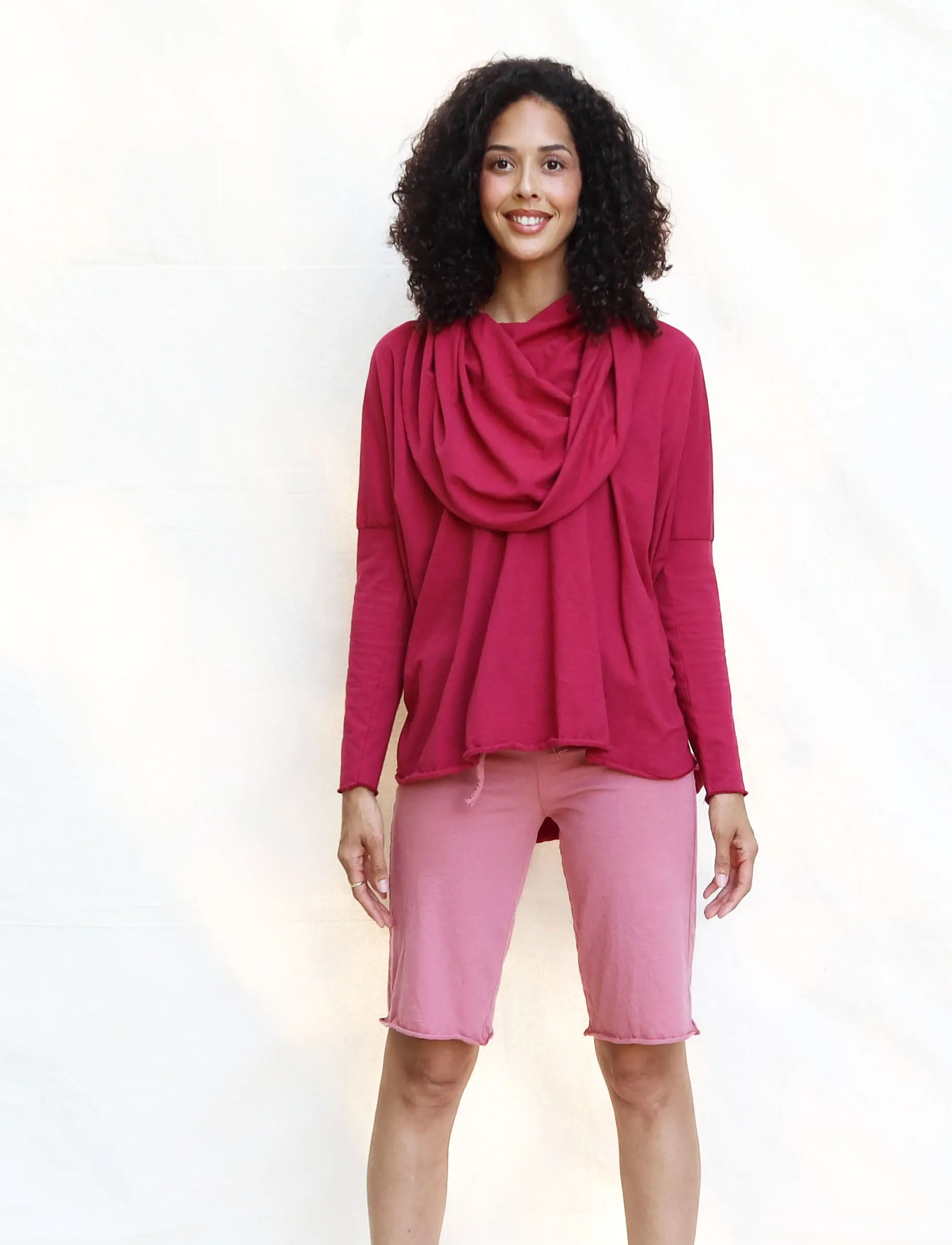 Drawstring Waist Simplicity Bermuda Shorts