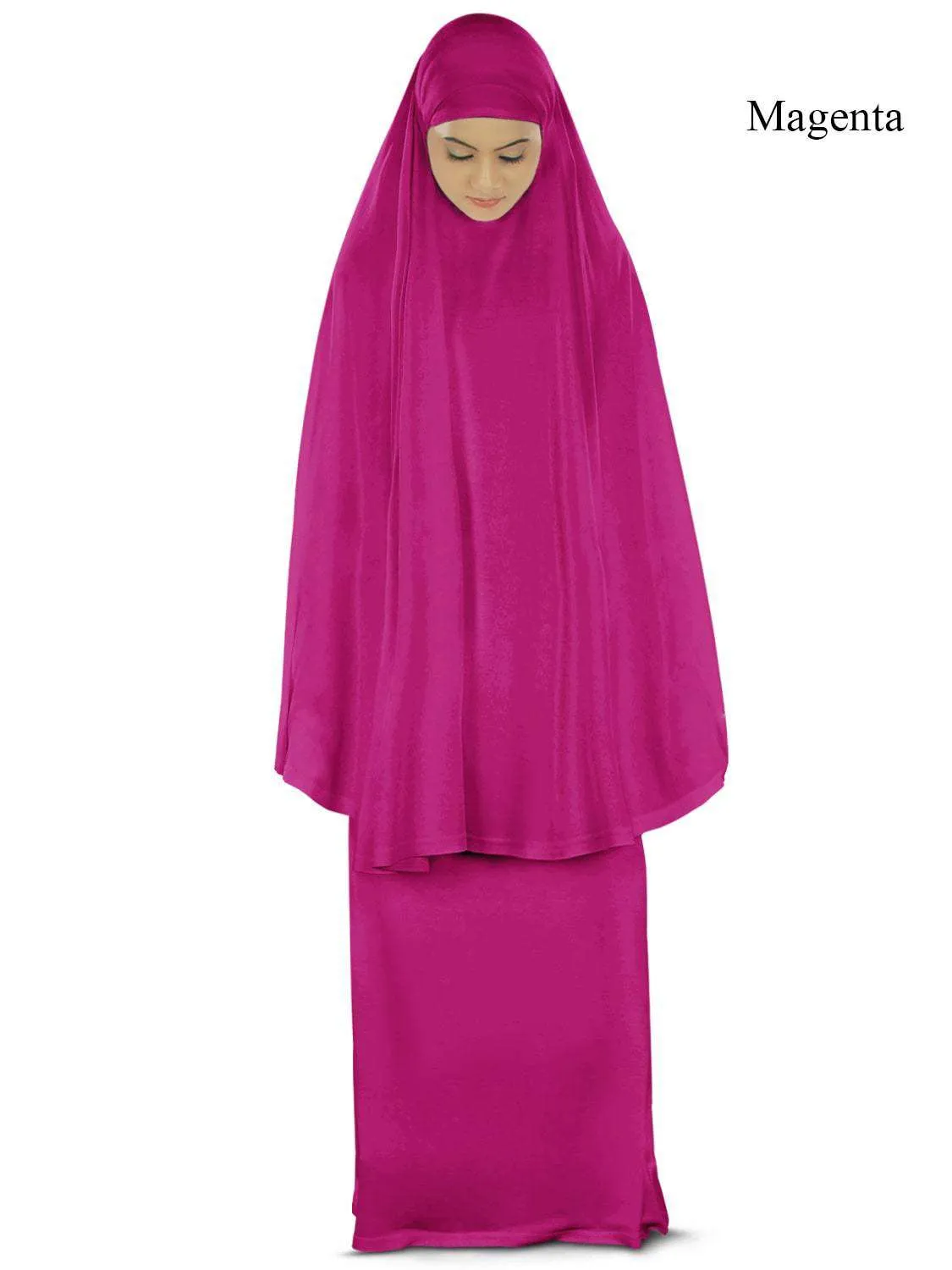 Dua Prayer Set (Khimar   Long Skirt)  - Soft Viscose Jersey