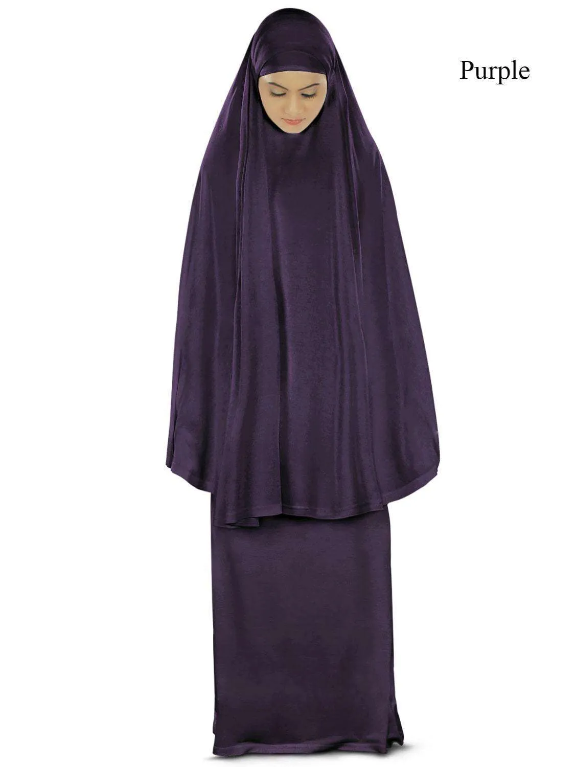 Dua Prayer Set (Khimar   Long Skirt)  - Soft Viscose Jersey