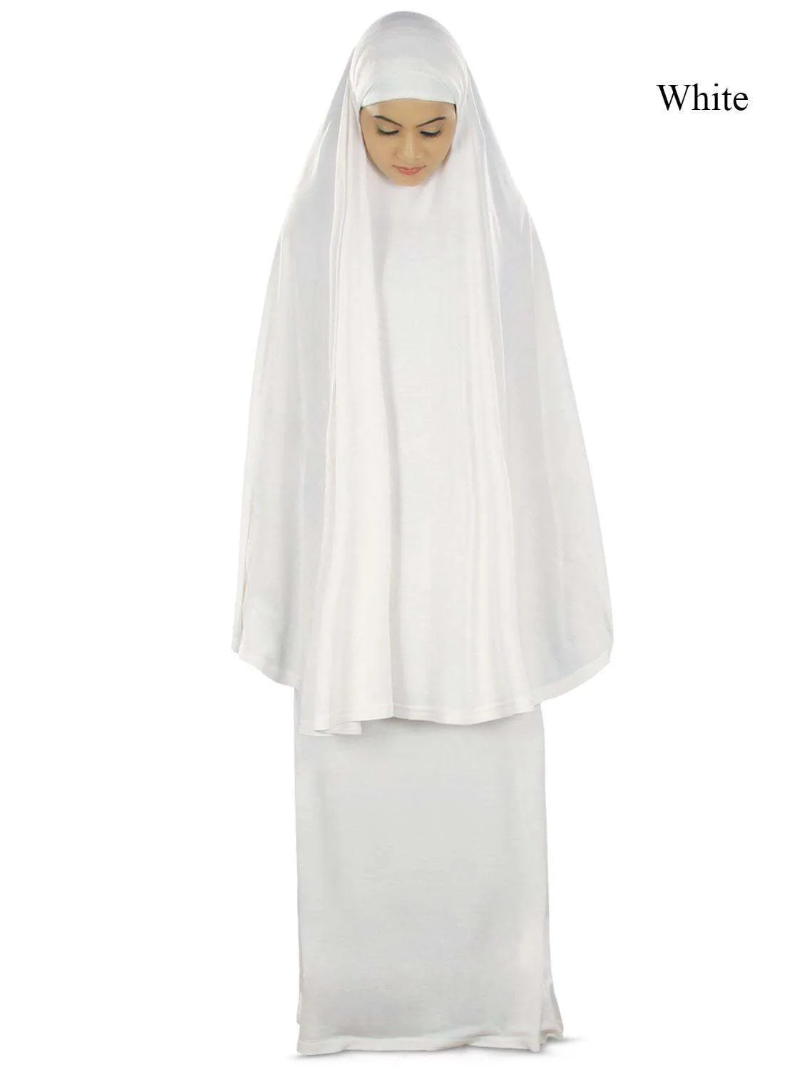 Dua Prayer Set (Khimar   Long Skirt)  - Soft Viscose Jersey
