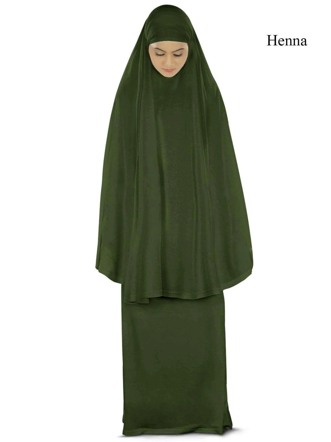 Dua Prayer Set (Khimar   Long Skirt)  - Soft Viscose Jersey