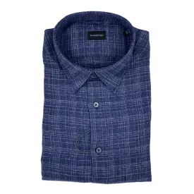 Ermenegildo Zegna Linen Check Sportshirt