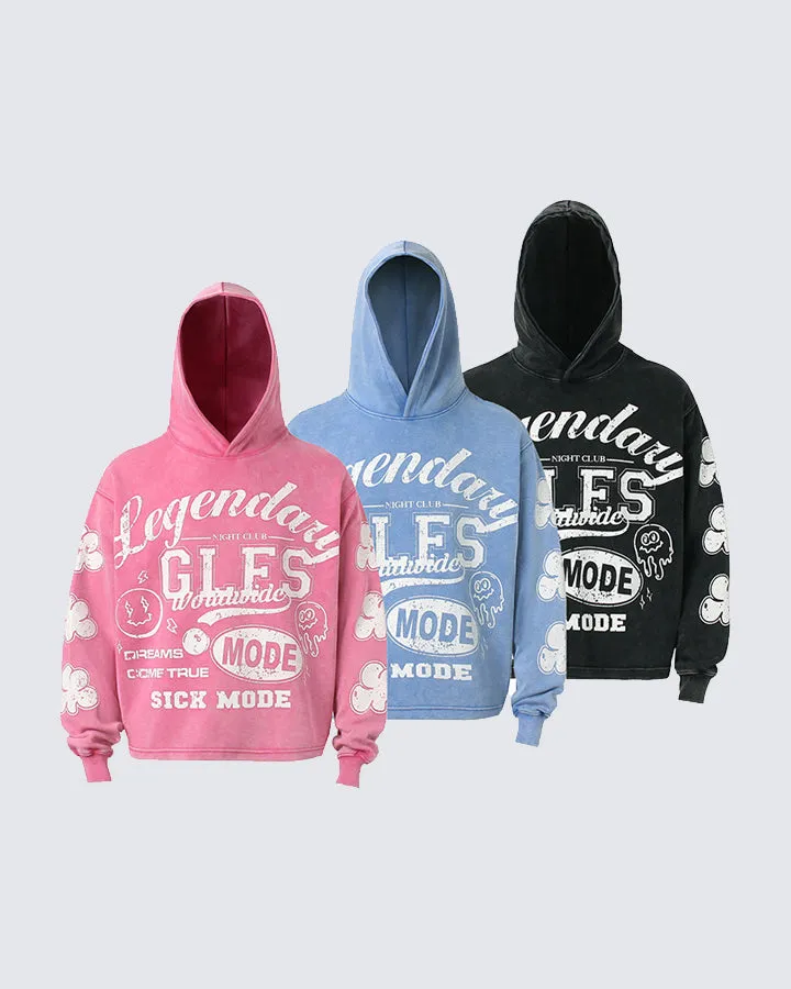 Graffiti Print Hoodie