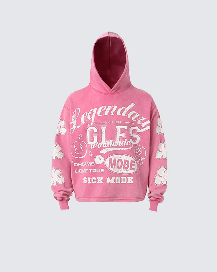 Graffiti Print Hoodie
