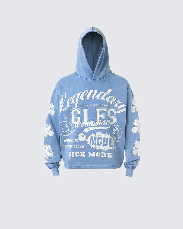 Graffiti Print Hoodie