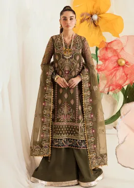 Green Pakistani Sharara Suit | Ayzel | Fleur De Lis Formals’23 | Azalea