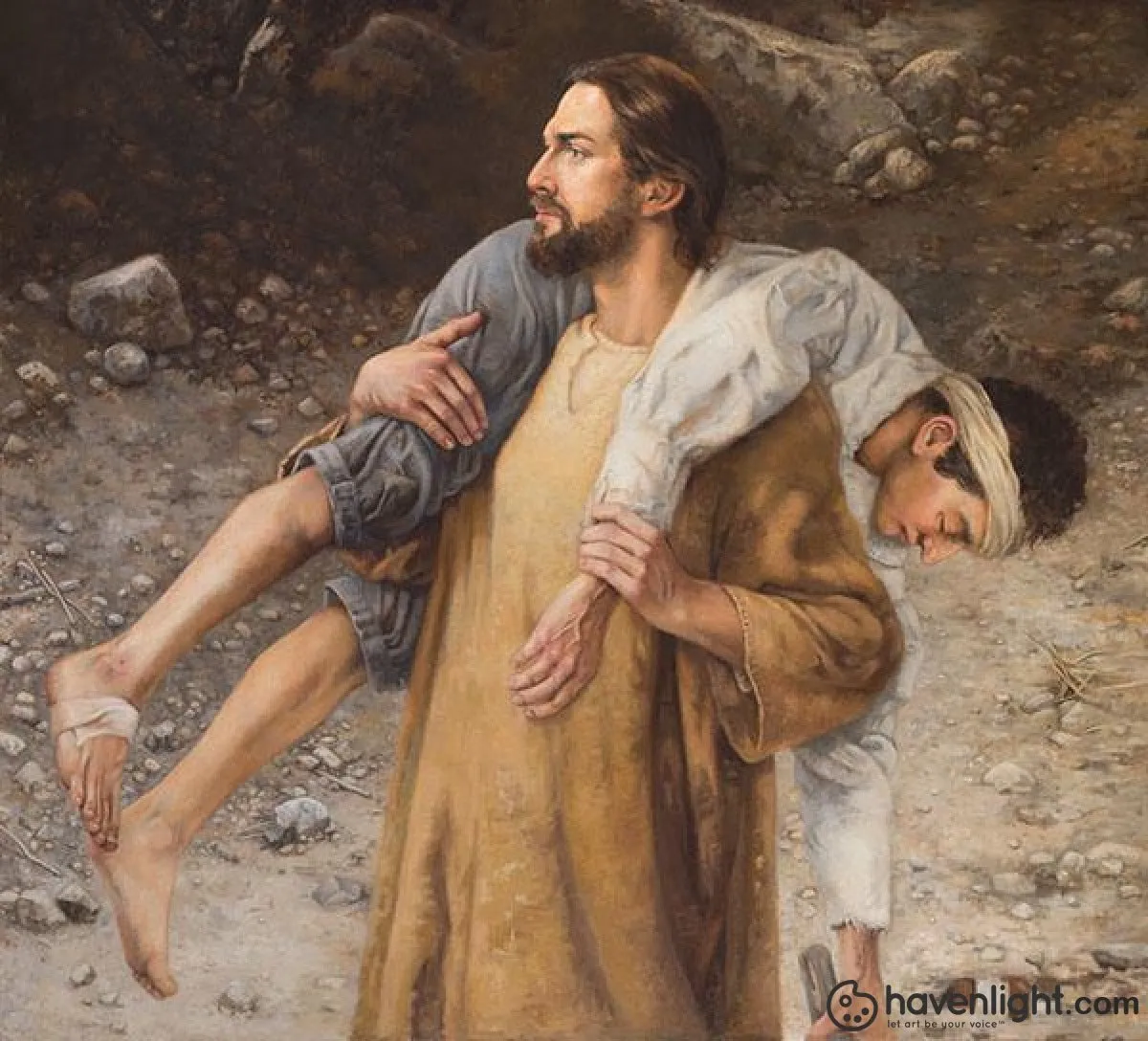 He Will Lift You Up 38" x 42" Original Painting