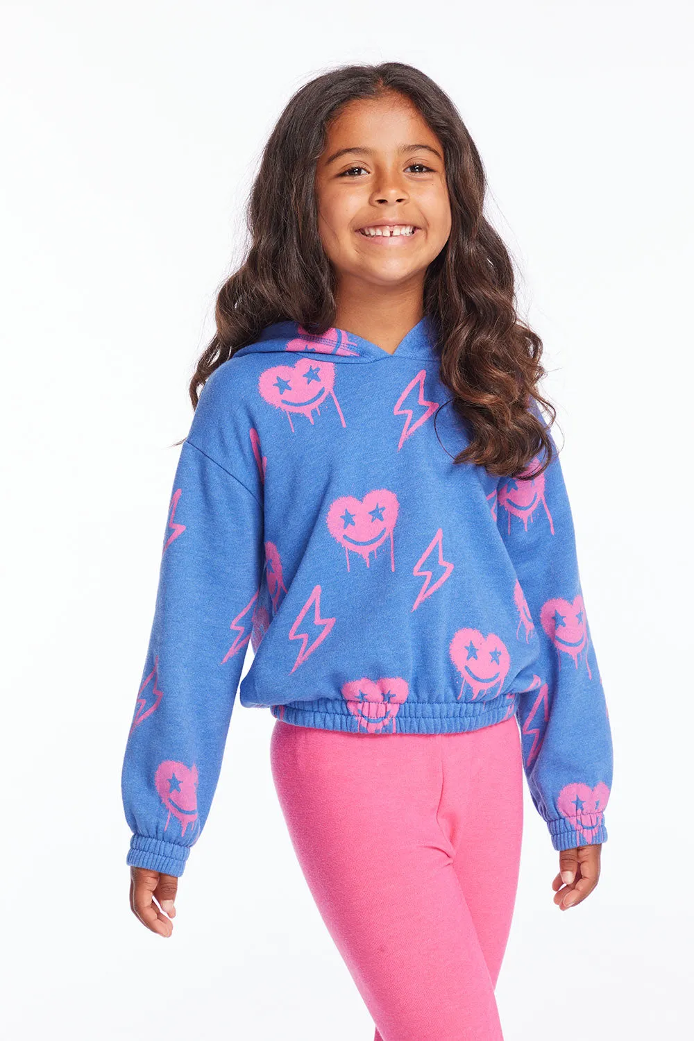 Hearts and Bolts Girls Pullover Hoodie