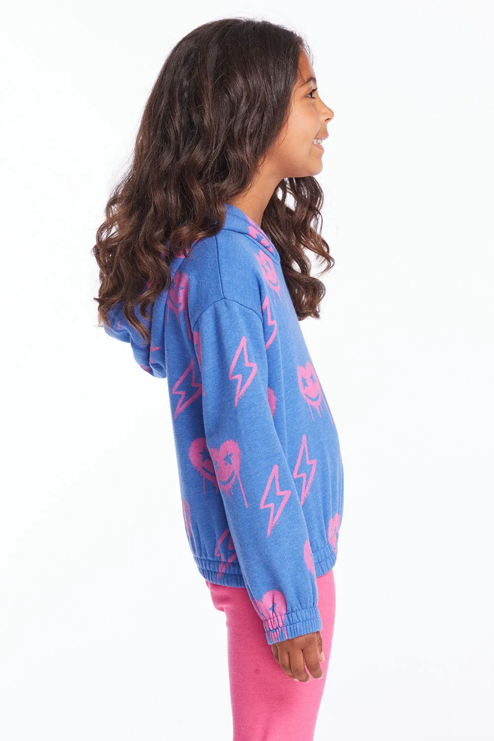 Hearts and Bolts Girls Pullover Hoodie