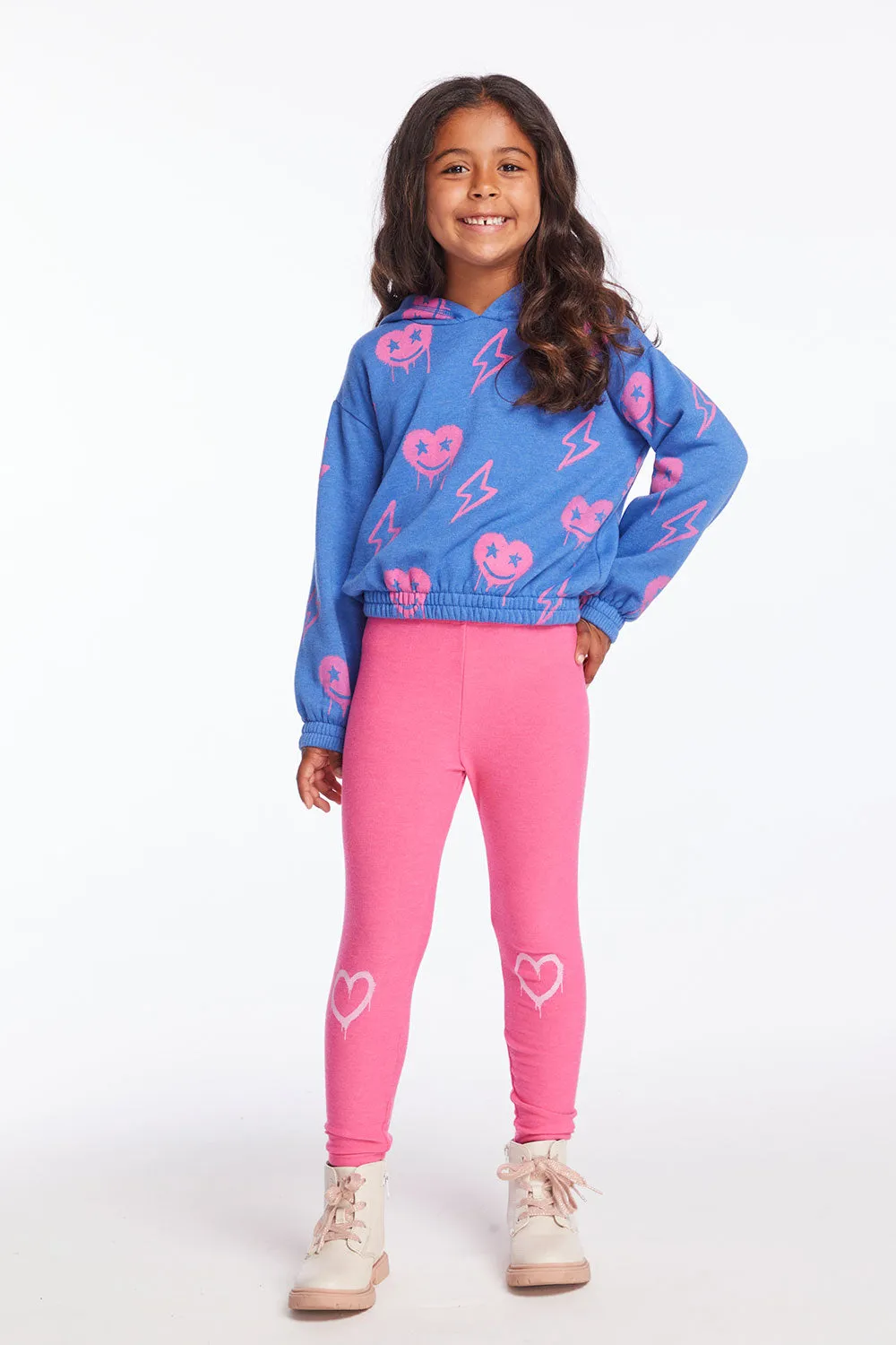 Hearts and Bolts Girls Pullover Hoodie