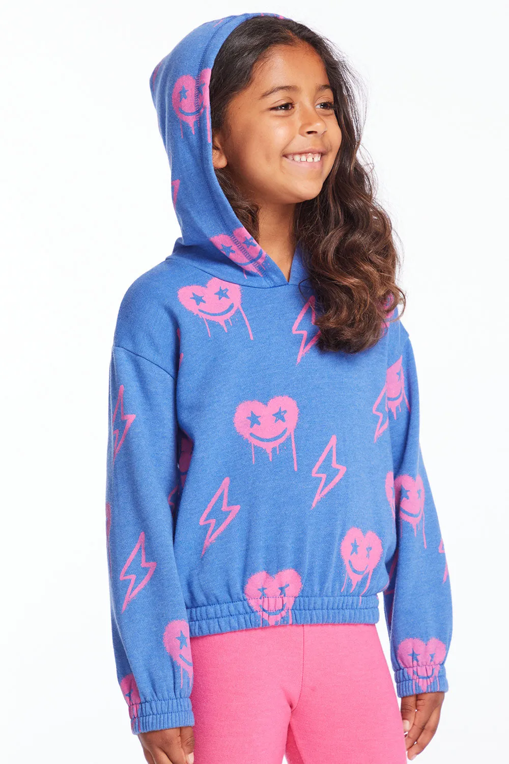 Hearts and Bolts Girls Pullover Hoodie