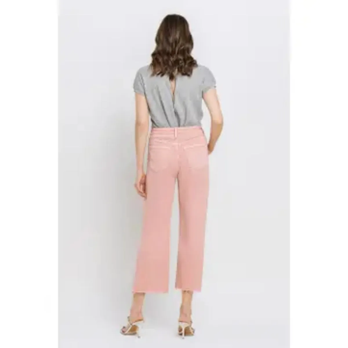 High Rise Crop Wide Leg