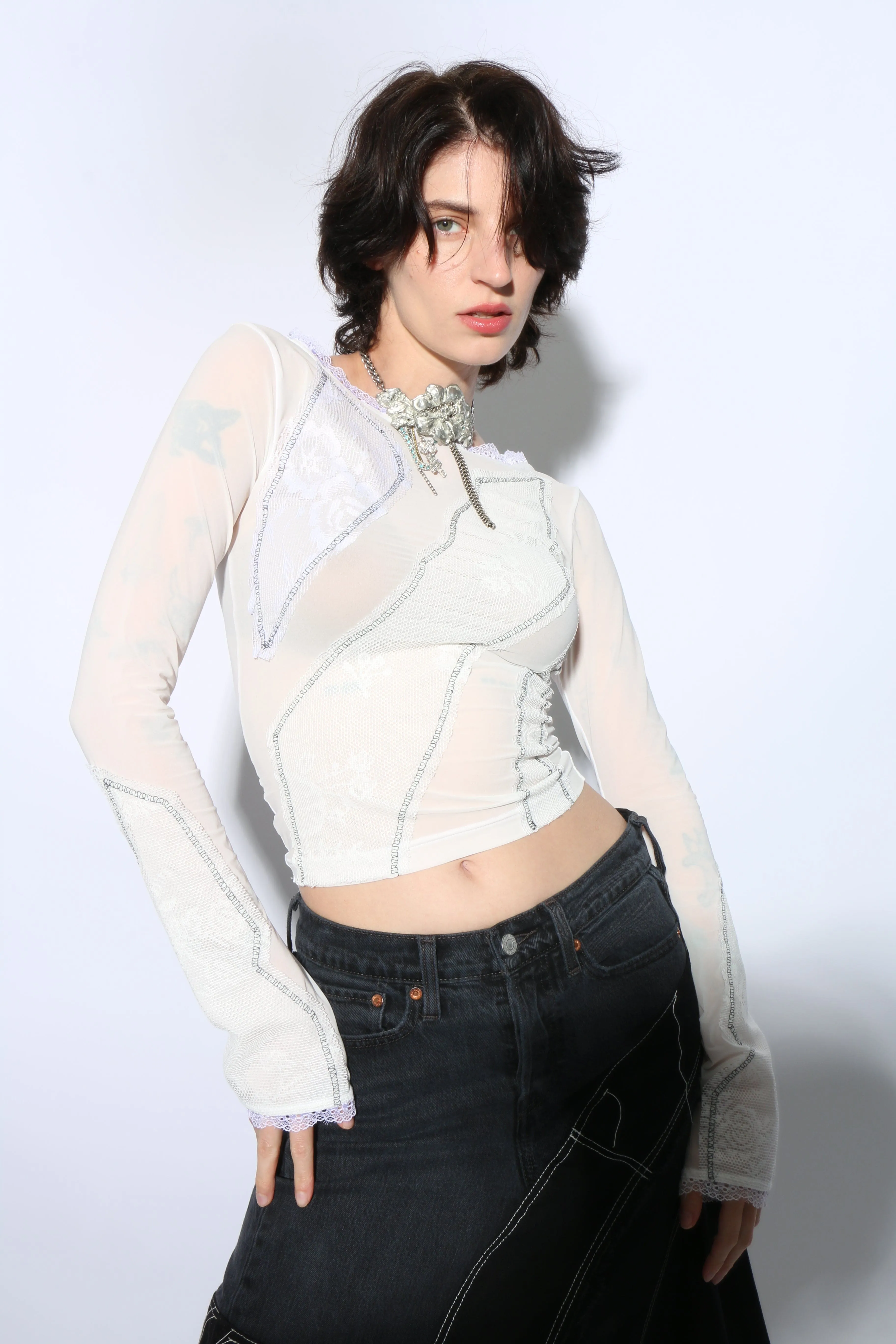 Honey White Long Sleeve T-Shirt