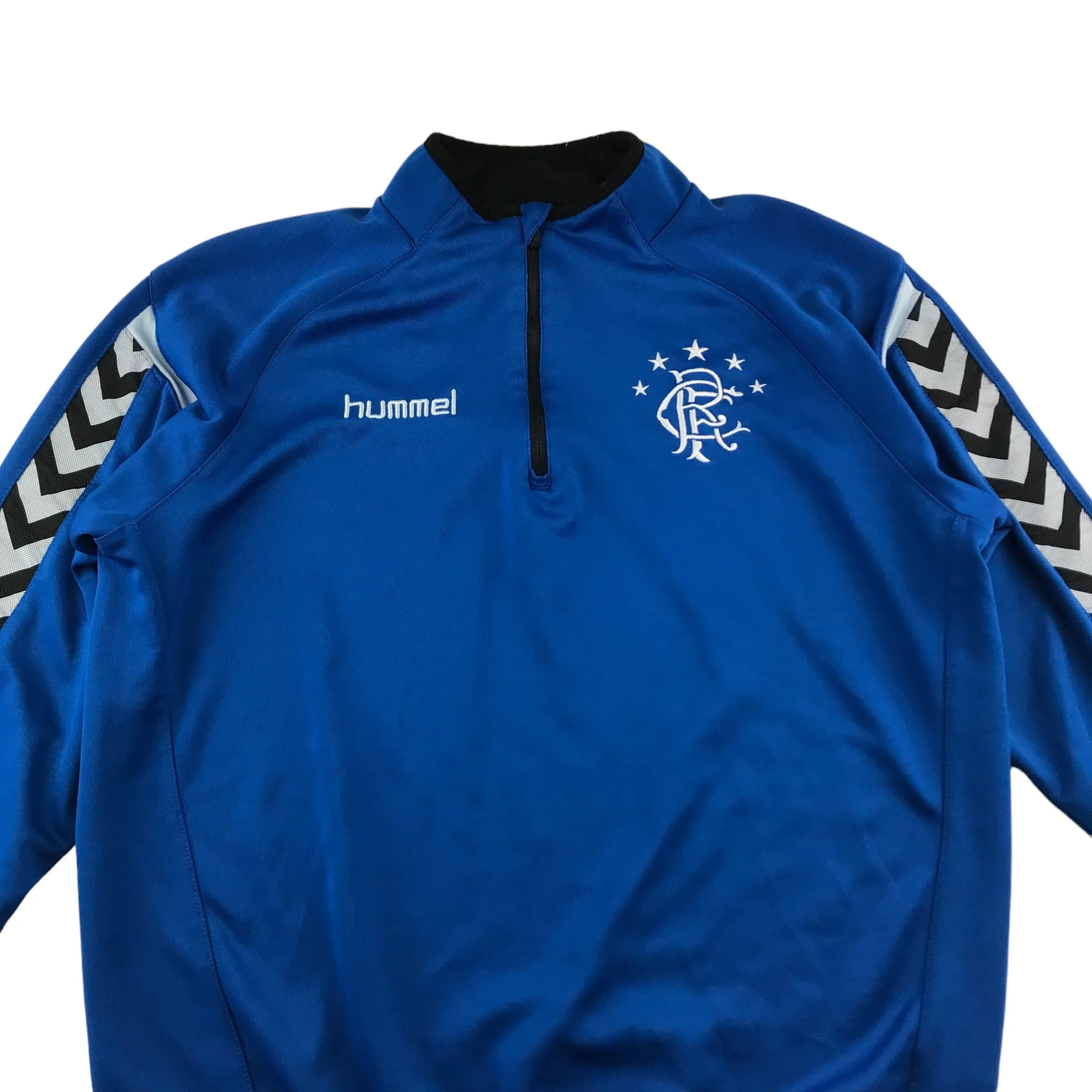 Hummel Rangers FC Sweater Size XL Royal Blue Half Zipper Sport Top