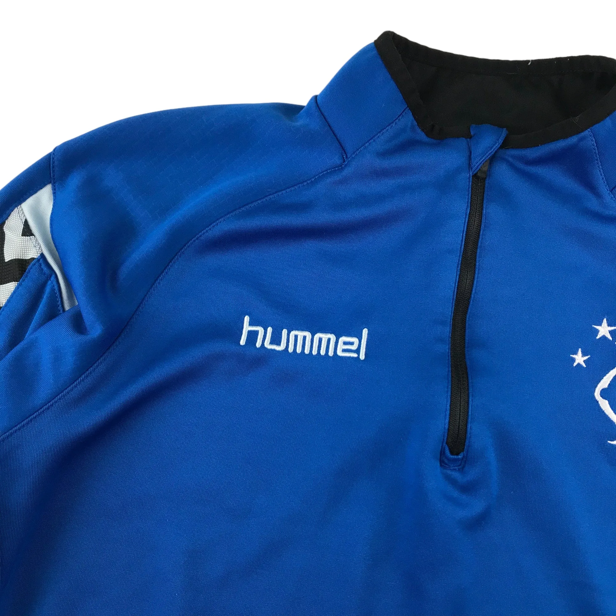 Hummel Rangers FC Sweater Size XL Royal Blue Half Zipper Sport Top