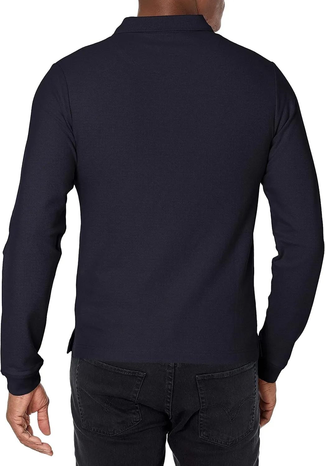 IZOD Uniform Young Men's Long Sleeve Pique Polo