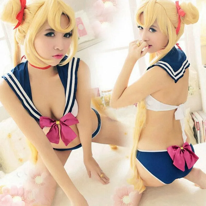 Japanese Sailor School Uniform Swimsuit