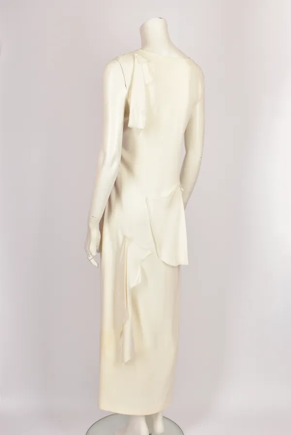 LOEWE WHITE DISTRESSED EFFECT DRESS