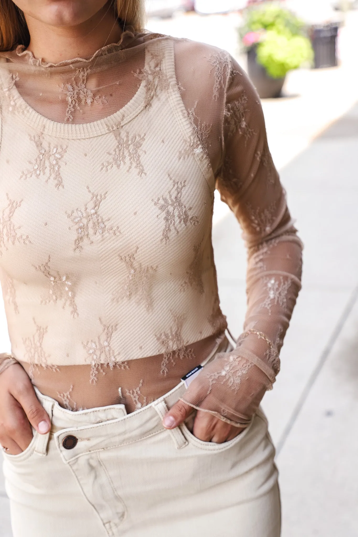 Long Beach Lace Top