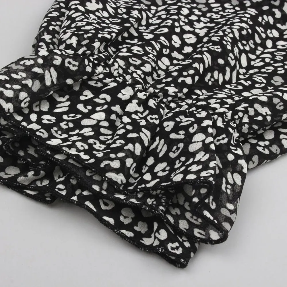 LOSSKY Lovely Chiffon Ruffle Dress