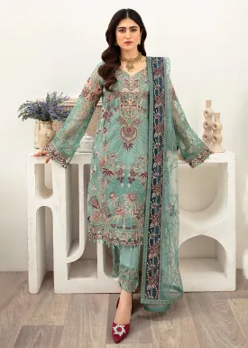 Minhal Organza Collection Vol 10 by Ramsha | M-1001