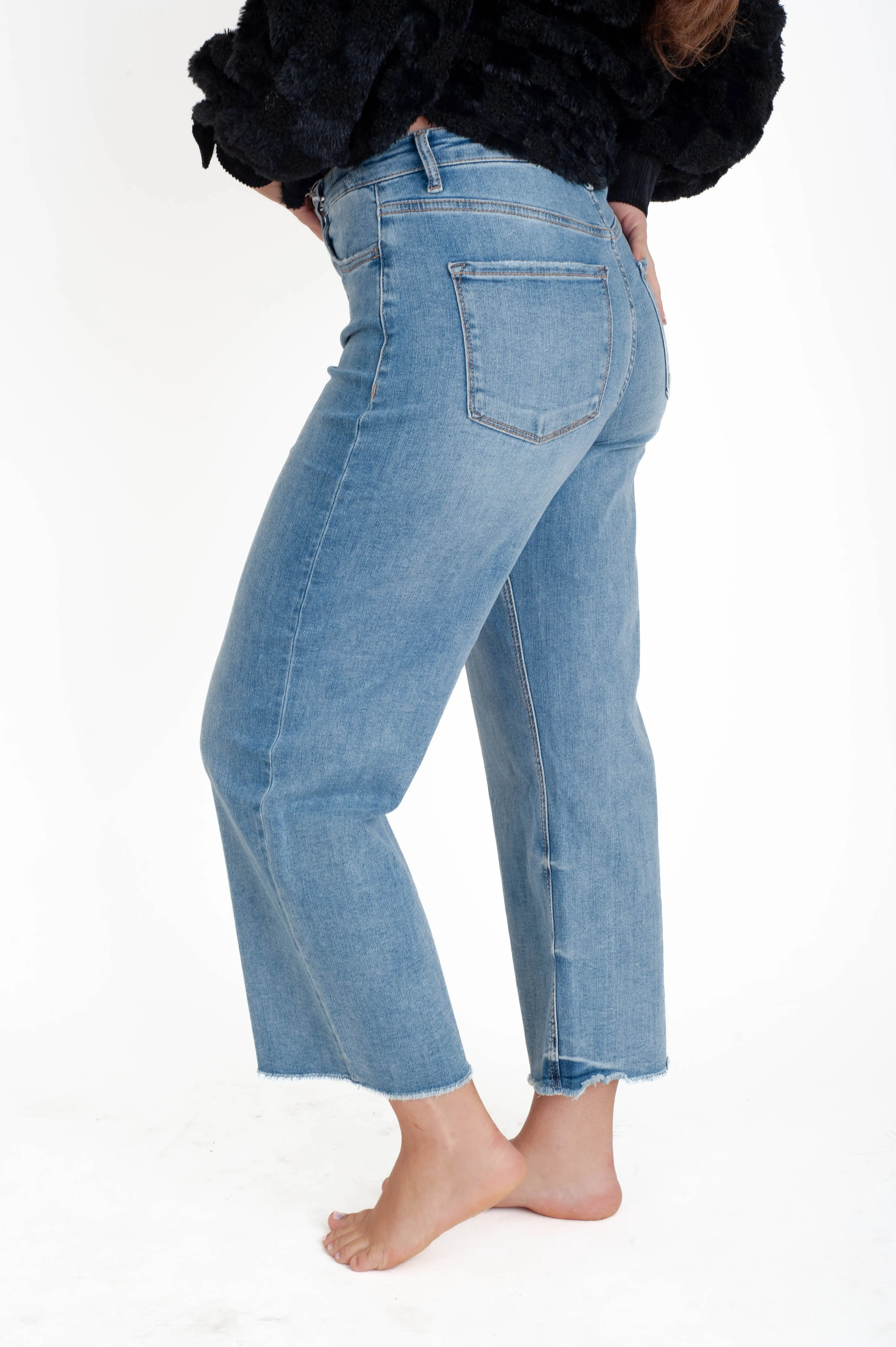 Mischief Crop Wide Leg Jeans
