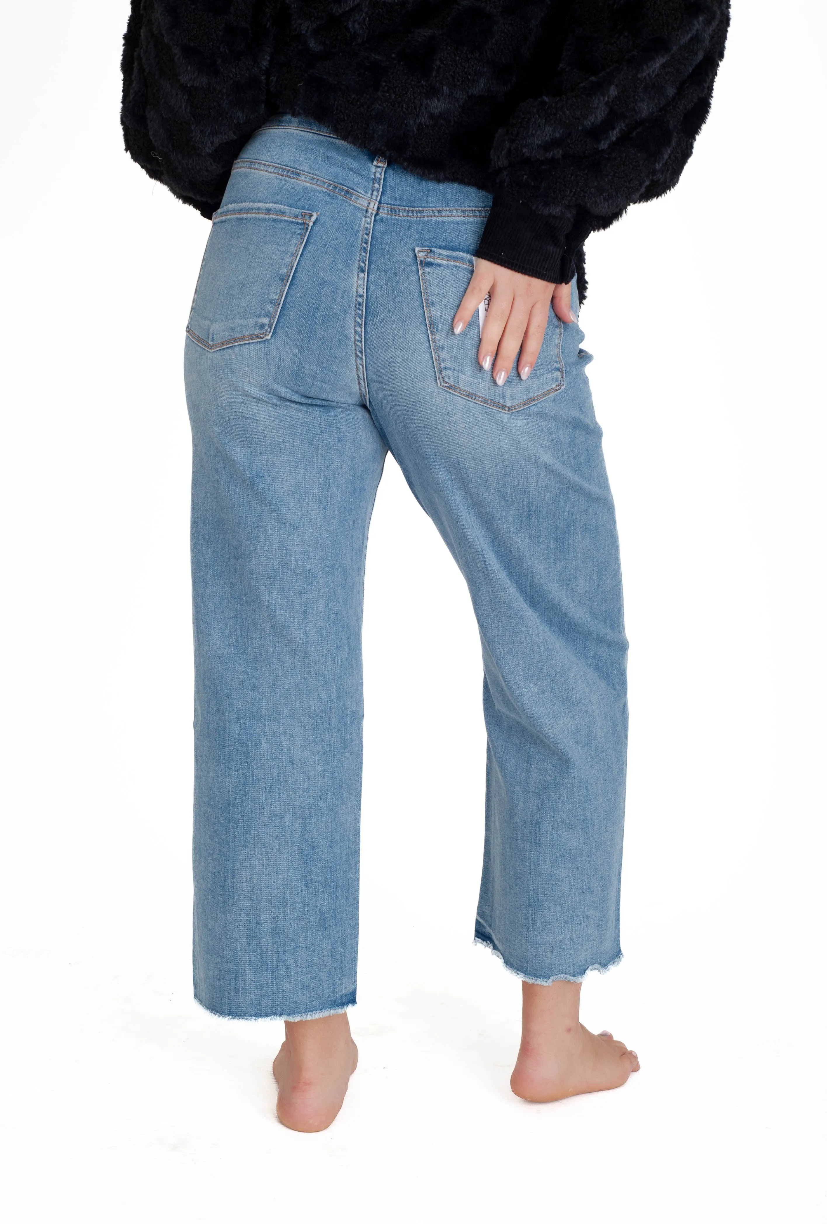 Mischief Crop Wide Leg Jeans
