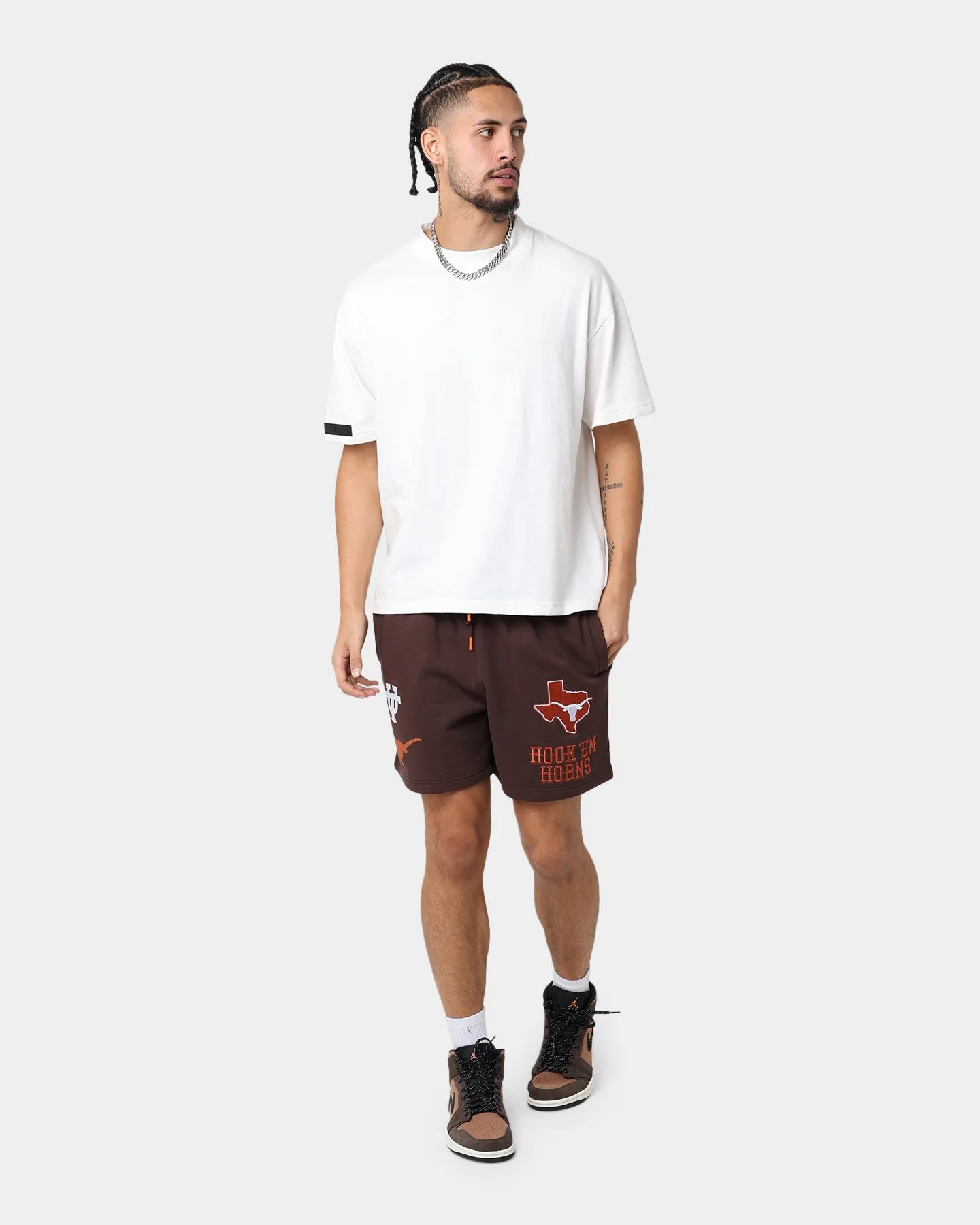 National Collegiate Athletic Association Texas Longhorns Multi Hit Shorts Chocolate