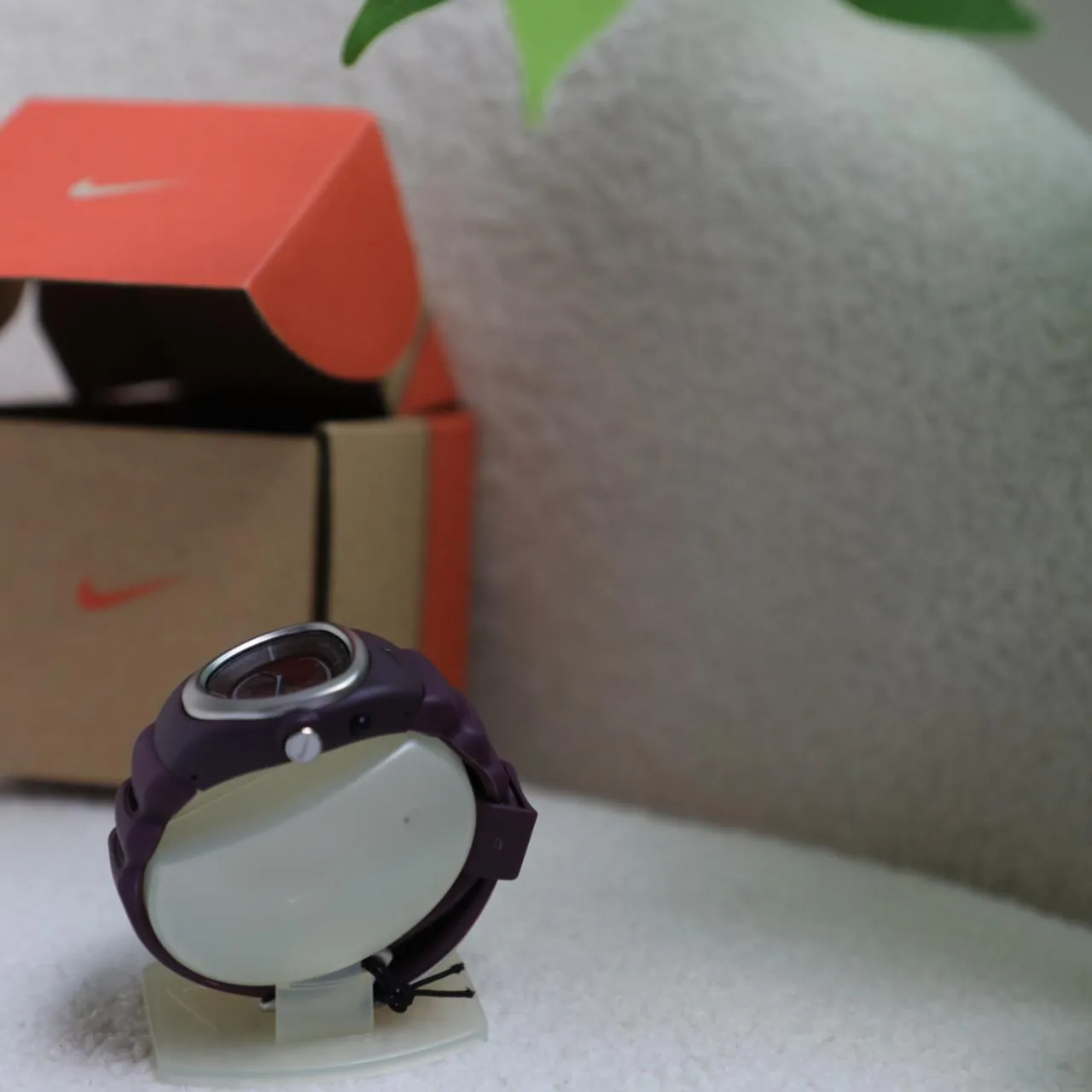 Nike Burgundy / Red Steel Agent-Super Cross Training Sports Watch