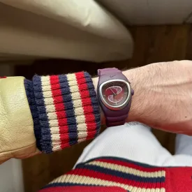 Nike Burgundy / Red Steel Agent-Super Cross Training Sports Watch