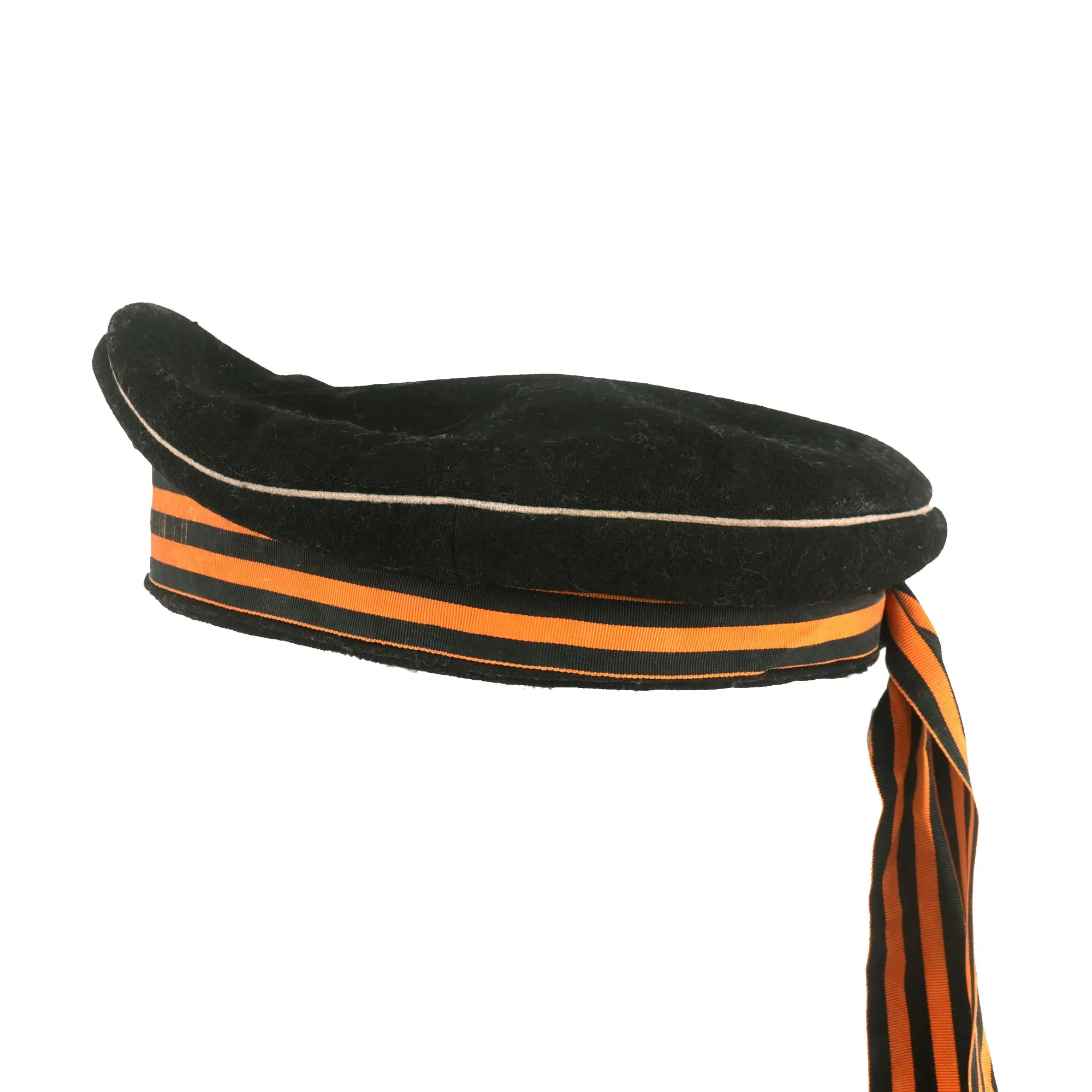 Original Soviet WWII Navy Sailor Cap With СЕВЕРНЫЙ ФЛОТ (Northern Fleet) Guards Tally - Dated 1941