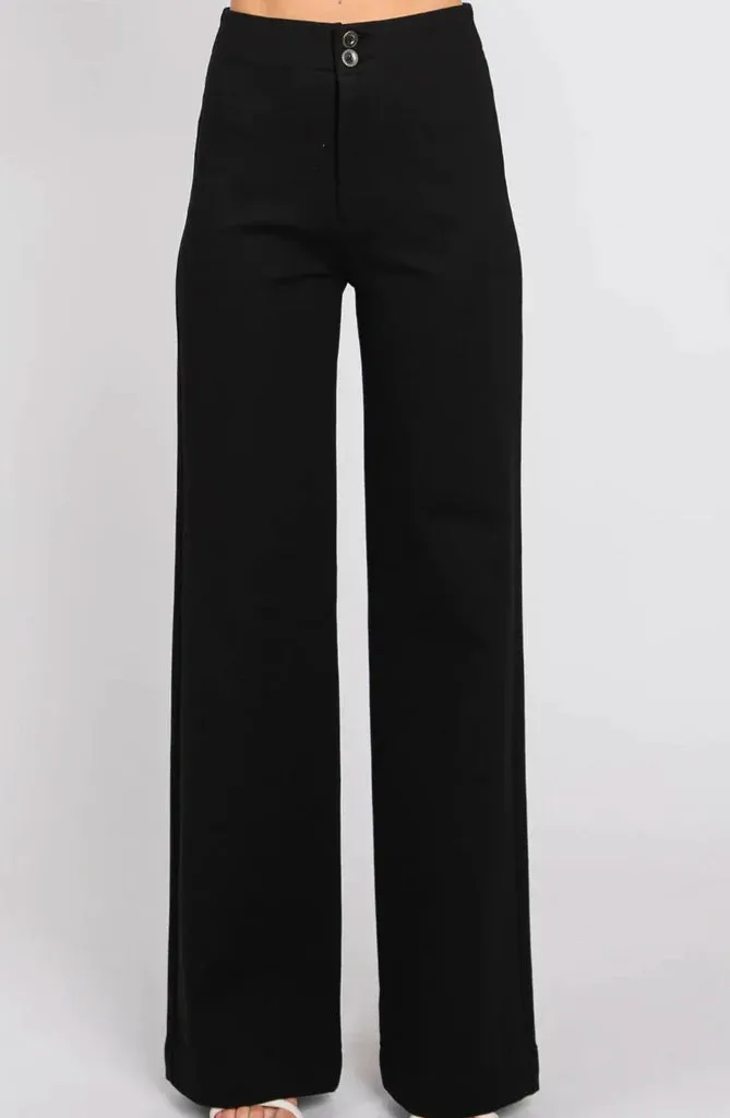 PONTE WIDE LEG PULL ON
