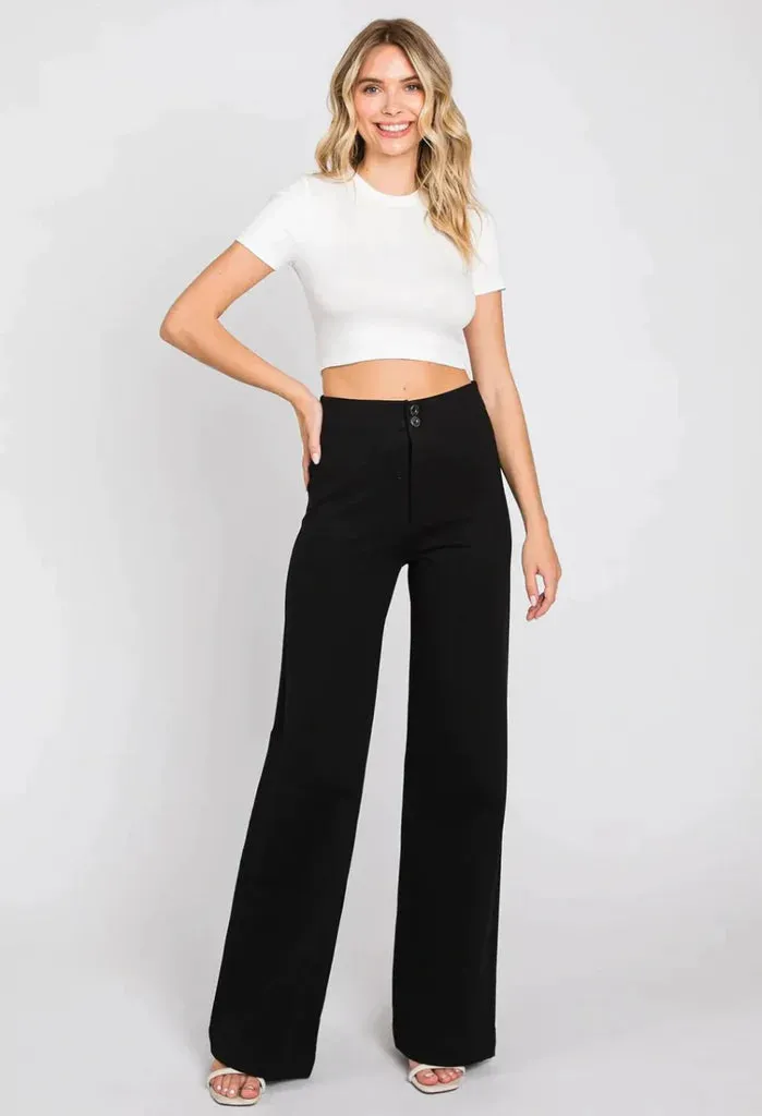 PONTE WIDE LEG PULL ON
