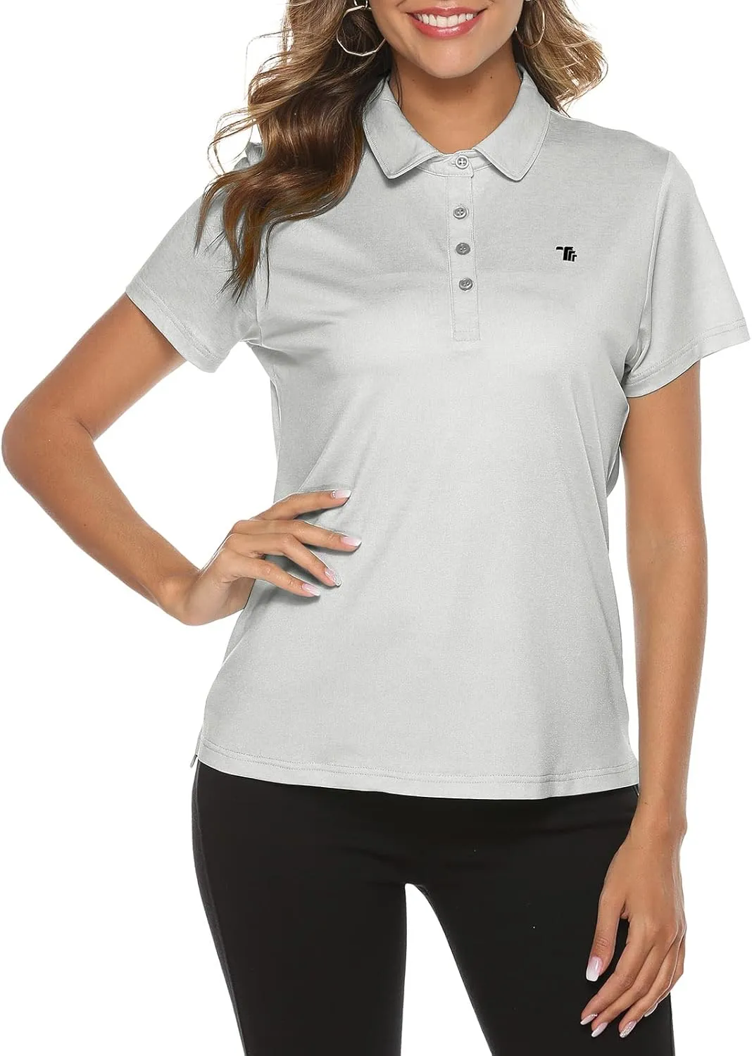 Rdruko Women's Golf Polo Shirts Short Sleeve Dry Fit Moisture Wicking Tennis Sports Casual Collared T Shirts