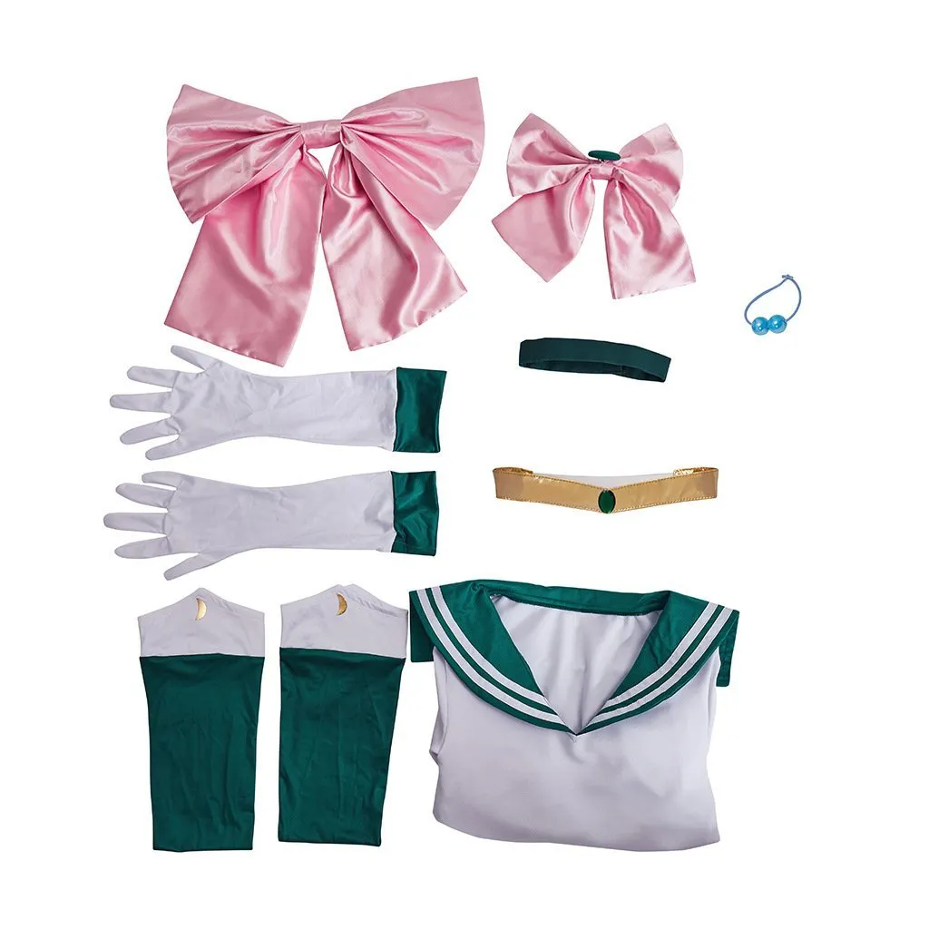 Sailor Moon Sailor Neptune Kaiou Michiru Costume Uniform Cosplay Dress Outfits Halloween Suit