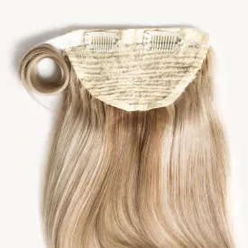 Sandy Blonde Highlighted, 24" Clip-in Ponytail Hair Extensions, F10/613 | 200g