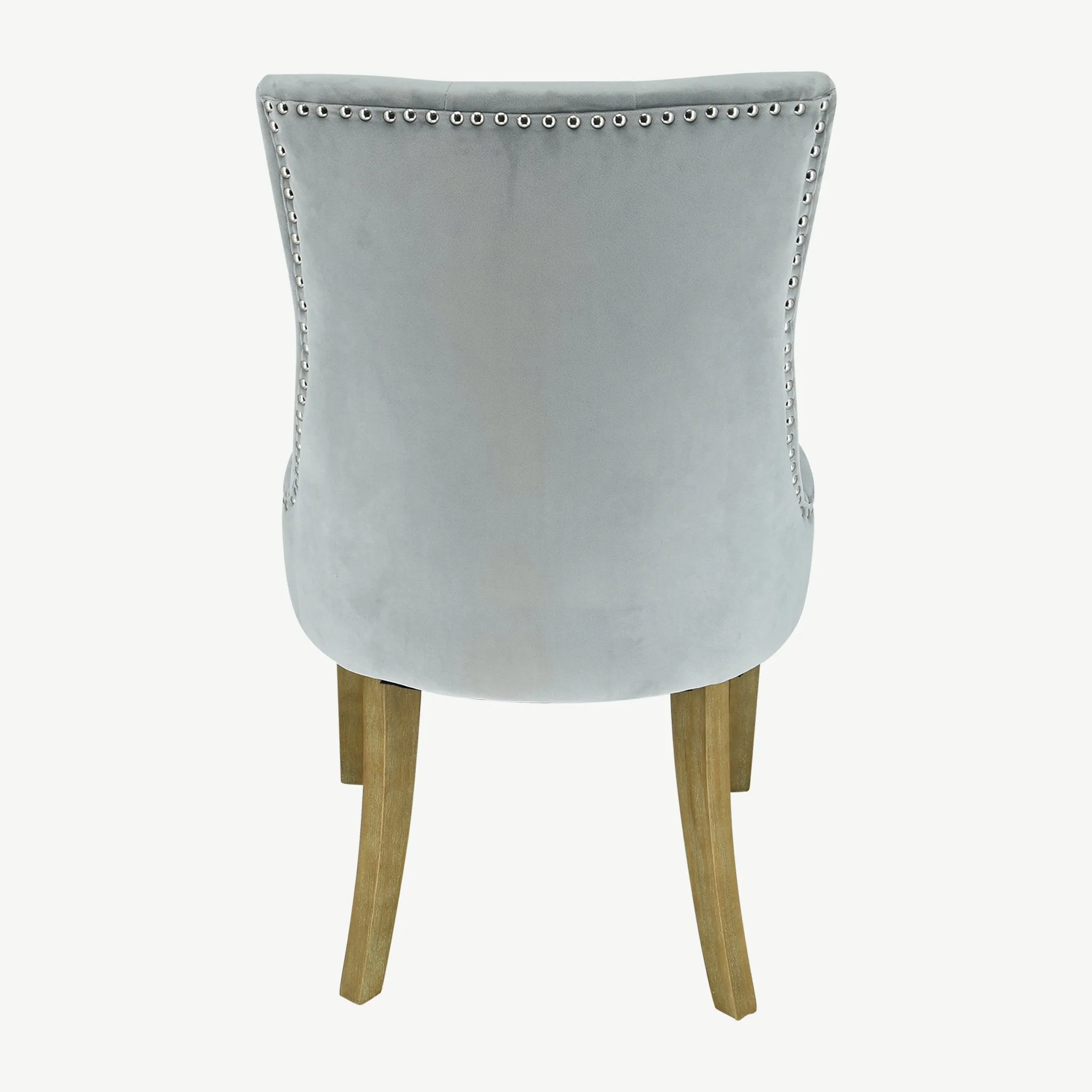 Sandy Dining Chairs Grey Velvet