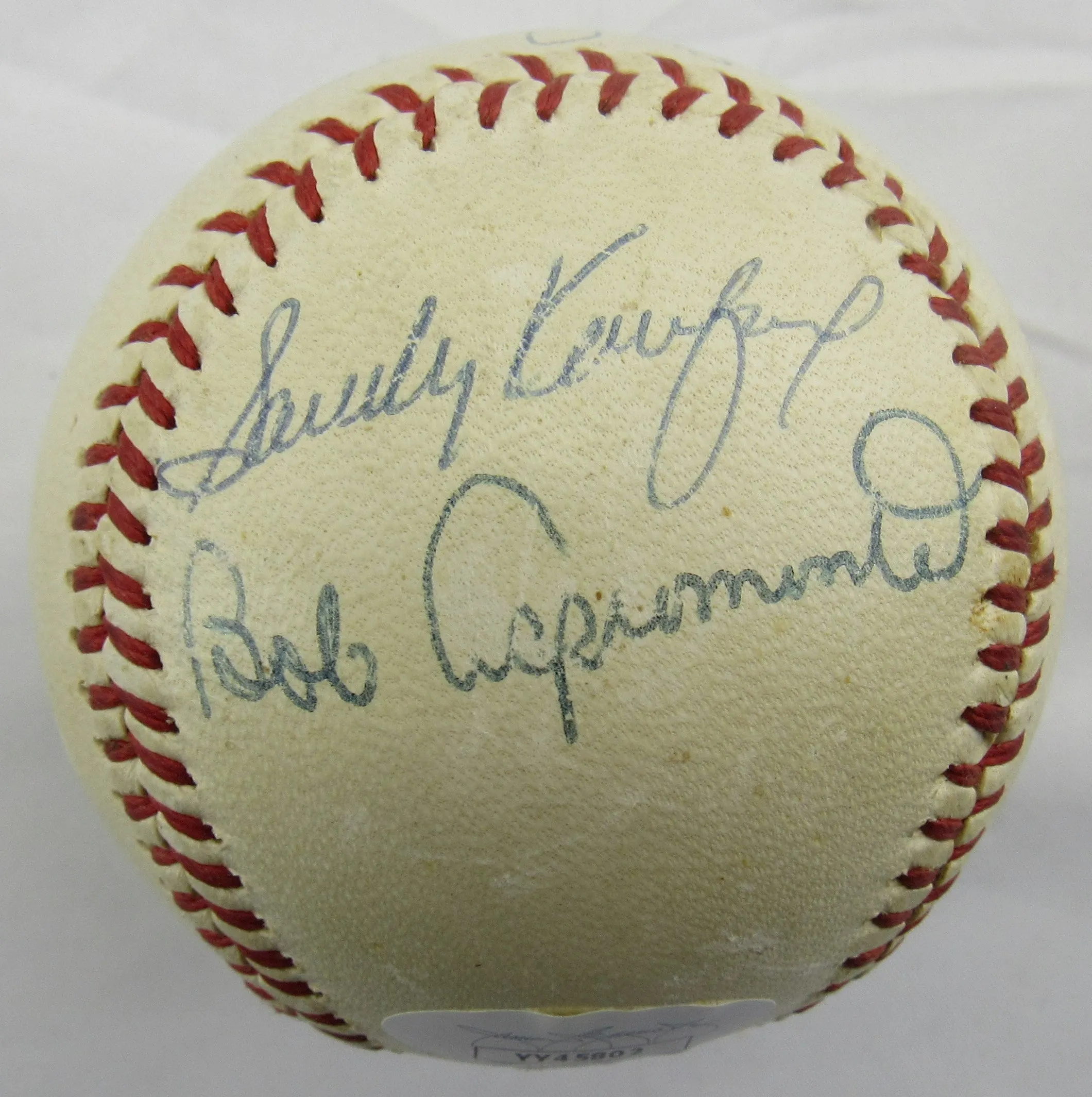 Sandy Koufax Sandy Amoros Bob Aspromonte Signed Rawlings Baseball JSA LOA YY45802