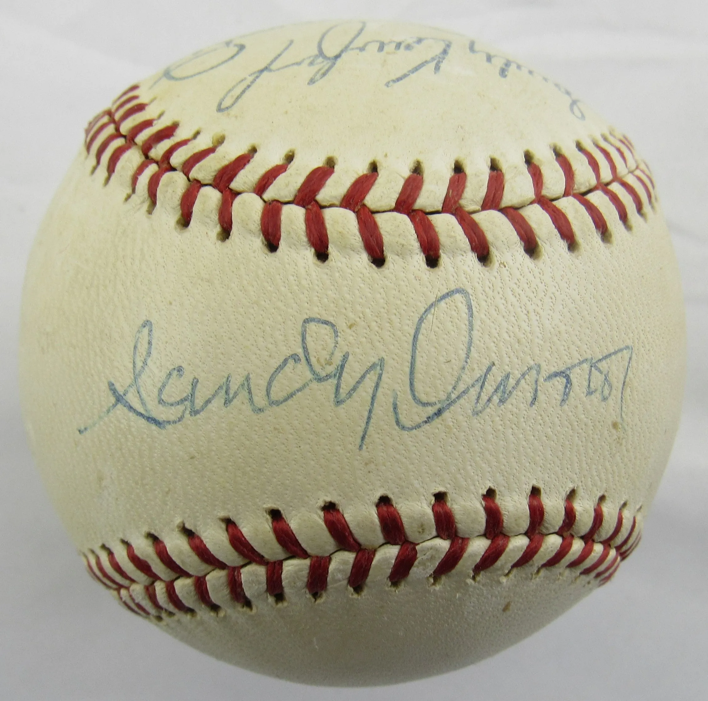 Sandy Koufax Sandy Amoros Bob Aspromonte Signed Rawlings Baseball JSA LOA YY45802