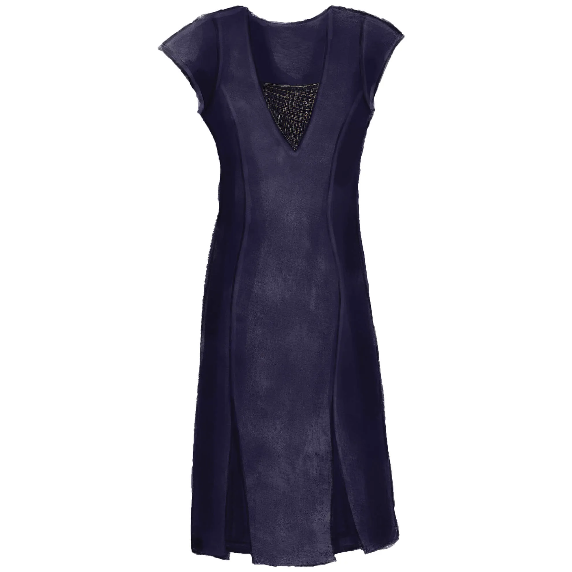 Silk Crepe de Chine Dress