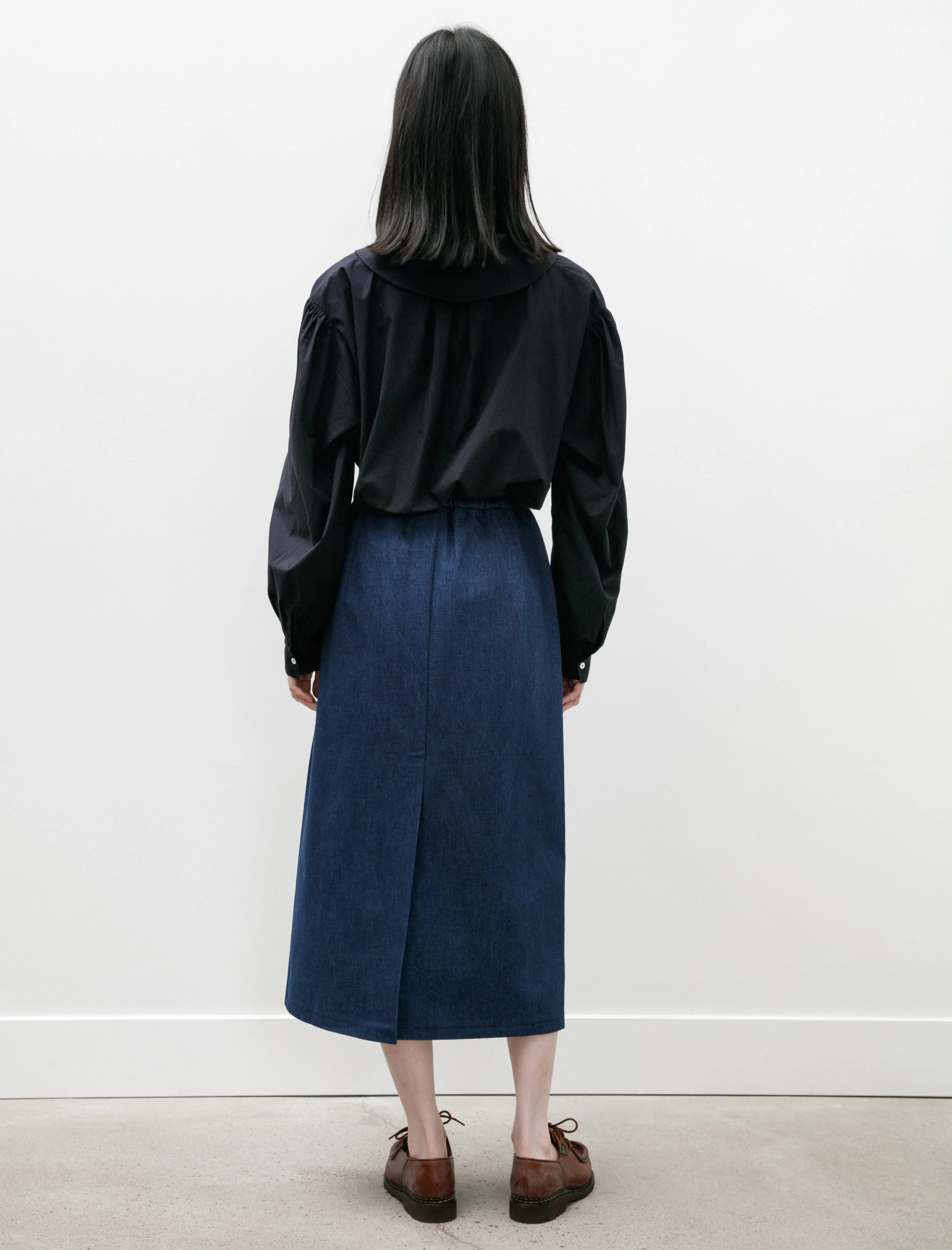 Simple Skirt Blue Denim